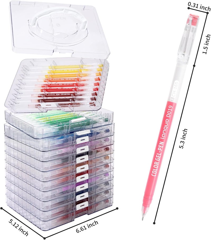 Joyask Gel Pens For Coloring, 99 Pack Colored Pens for Black Paper & White Paper, 0.6MM Fine Point Pens for Coloring, Writing, Drawing, Journaling, Note Taking, Office, Home - Image 3